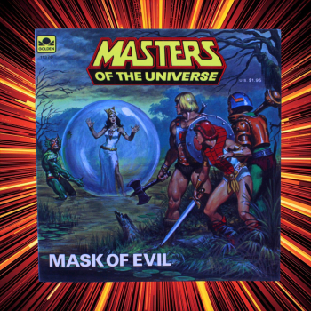 Masters of the Universe Mask of Evil Golden Book 1984